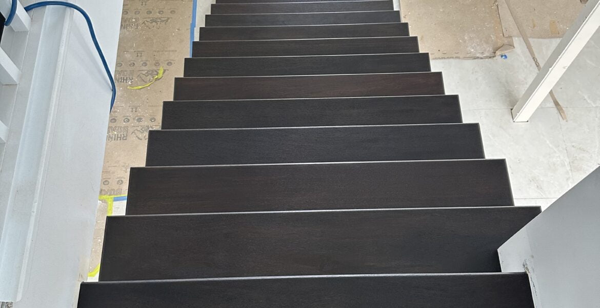 Black Stain Stairs