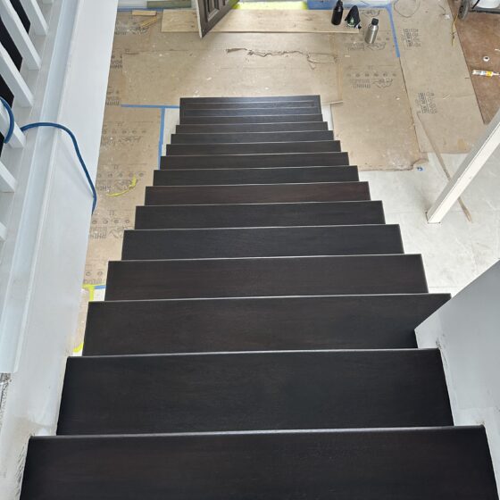 Black Stain Stairs
